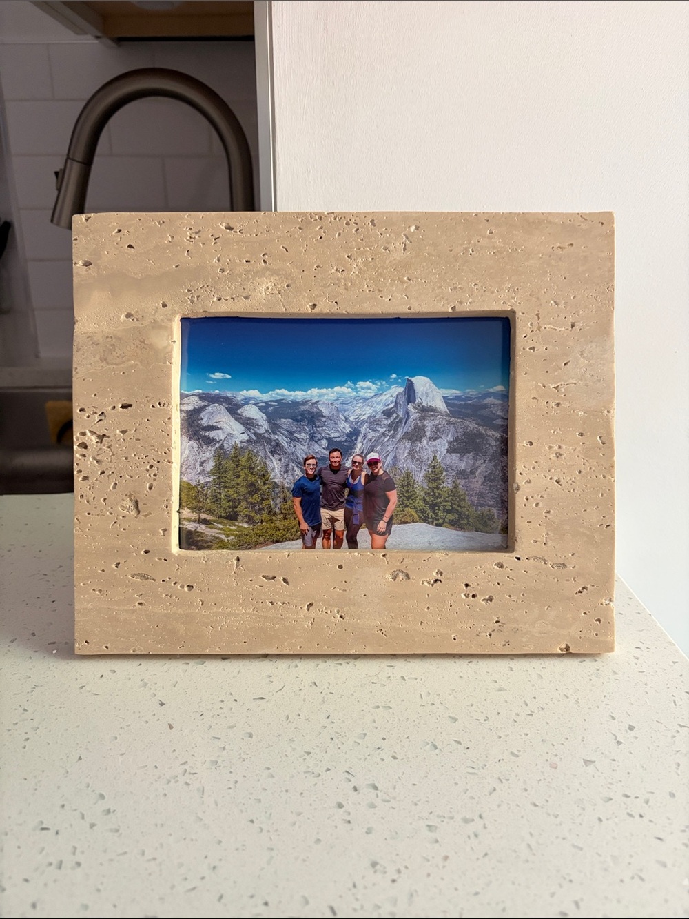 CB2 Tirra Travertine Picture Frame 5''X7''